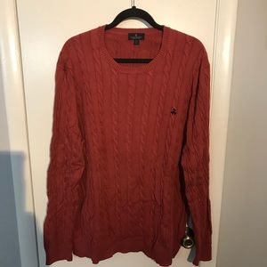 Brooks Brothers cable knit supima cotton sweater